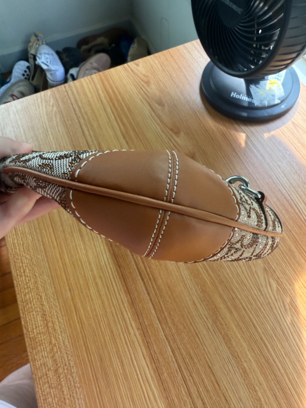 Coach Hamptons Hobo Bag in Signature Crystal Jacquard - Picture 7 of 9